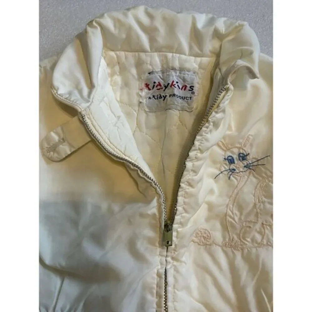 Vintage Tidykins Quilted Insulated‎ Lining Zip Up snowsuit Girl 60's, 70's